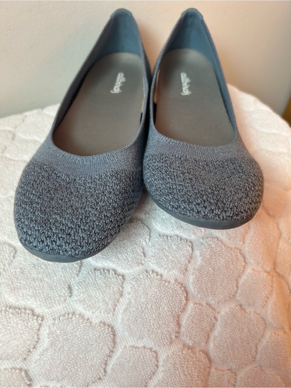allbirds Women's Tree Breezer Grey-Blue Flats Size 9 eucalyptus knit Slip-on - Picture 10 of 10
